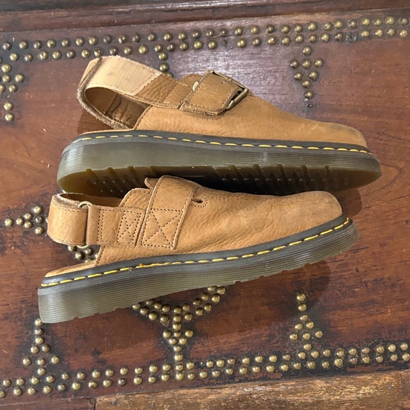 Dr. Martens Tan Leather Mules - Picture 4 of 7